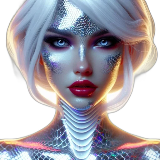 robot, jewelry, face, mask, cyberpunk, fantasy art, concept art, 3d render transparent PNG cut-out