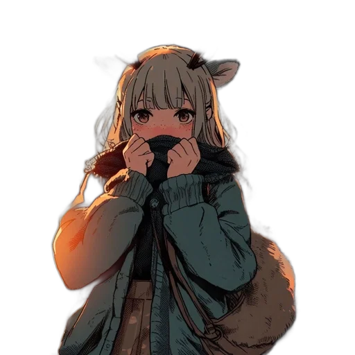 jacket, animal, creature, dragon, anime, concept art, pixel art, watercolor transparent PNG cut-out