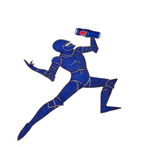 bottle, robot, weapon, staff, concept art, pixel art, vaporwave, fantasy art transparent PNG cut-out