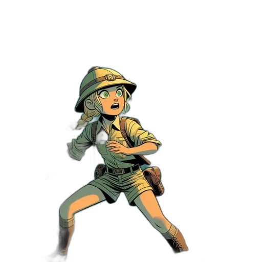 staff, weapon, hat, concept art, pixel art, comic book art, 3d render, earth tones transparent PNG cut-out