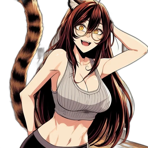 animal, staff, anime, pixel art, cartoon, fantasy art, monochrome, anthropomorphic transparent PNG cut-out