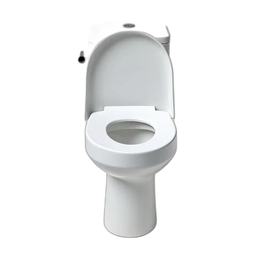 staff, robot, furniture, face, 3d render, photorealistic, white, toilet transparent PNG cut-out