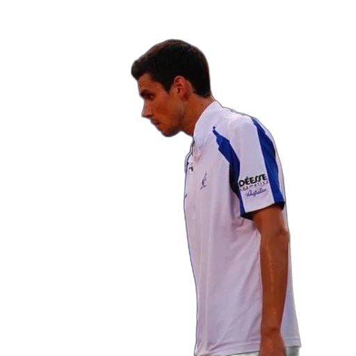 staff, jacket, tennis, player, white, shirt, blue, stripes transparent PNG cut-out