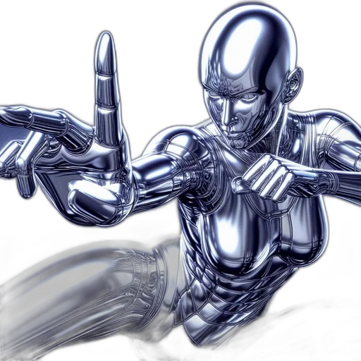 robot, weapon, concept art, comic book art, 3d render, photorealistic, outer space, illustration transparent PNG cut-out