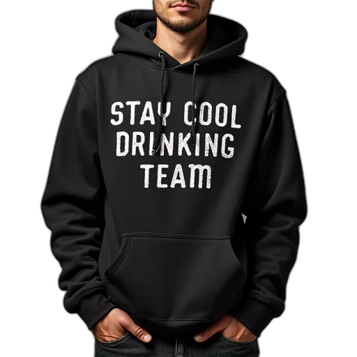 jacket, staff, english, drinking, team, hoodies, stay, cool transparent PNG cut-out