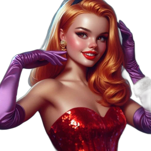 dress, comic book art, photorealistic, fantasy art, concept art, red, elaborate, portrait transparent PNG cut-out