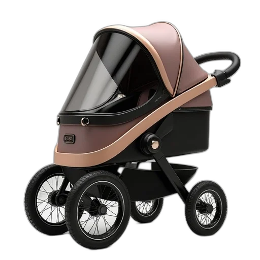 dog, stroller, cart, deluxe, pet, high, density transparent PNG cut-out