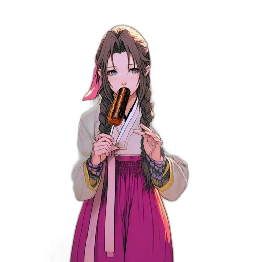staff, weapon, sword, dress, pixel art, concept art, anime, vaporwave transparent PNG cut-out