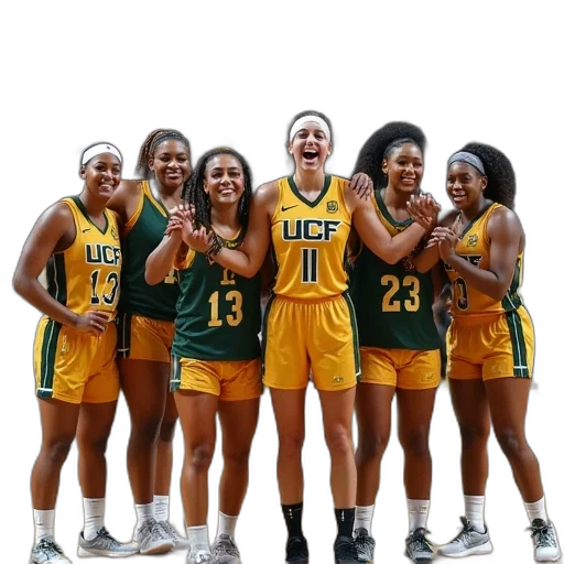 ucf, women, basketball, team transparent PNG cut-out