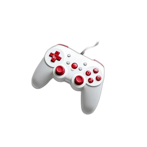 weapon, 3d render, pixel art, photorealistic, concept art, white, game, controller transparent PNG cut-out