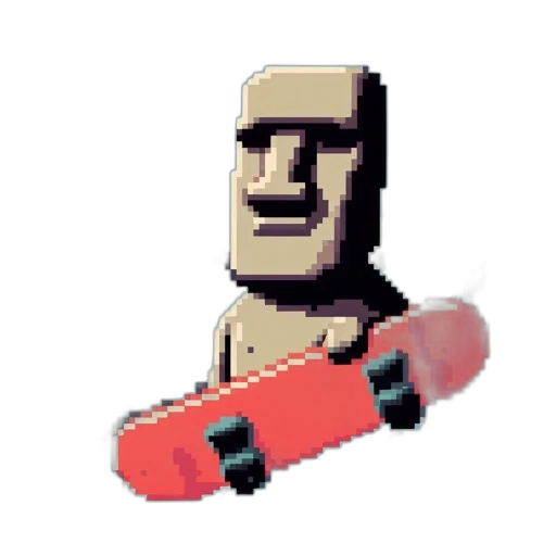 robot, weapon, sword, creature, pixel art, 3d render, concept art, vaporwave transparent PNG cut-out