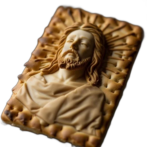 food, photorealistic, 3d render, human, face, has, intricately, carved transparent PNG cut-out