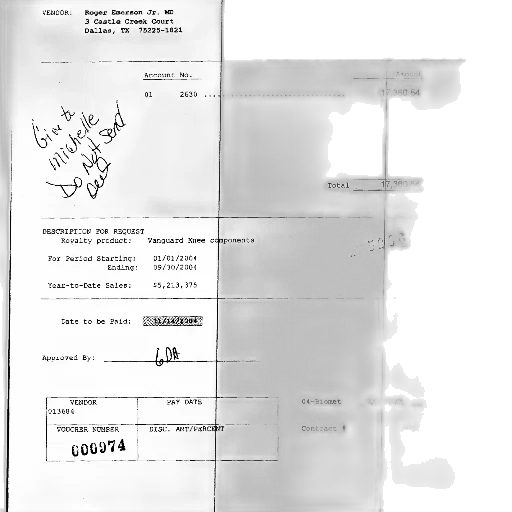 financial, document, vanguard, xerox, components, dated, 2004, total transparent PNG cut-out