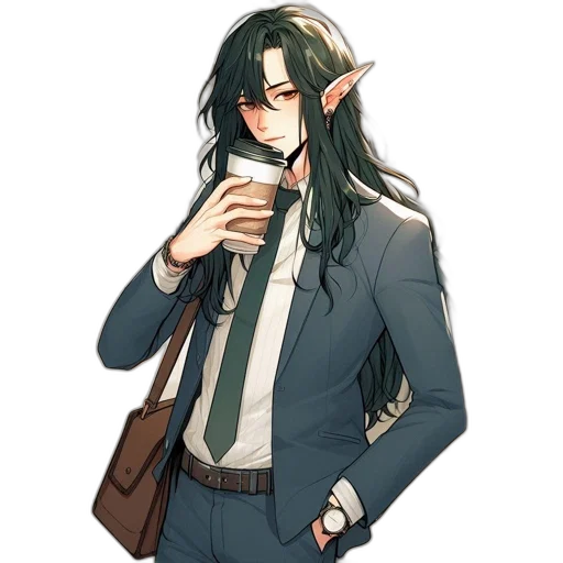 staff, pixel art, concept art, anime, vaporwave, green, dark, monochrome transparent PNG cut-out