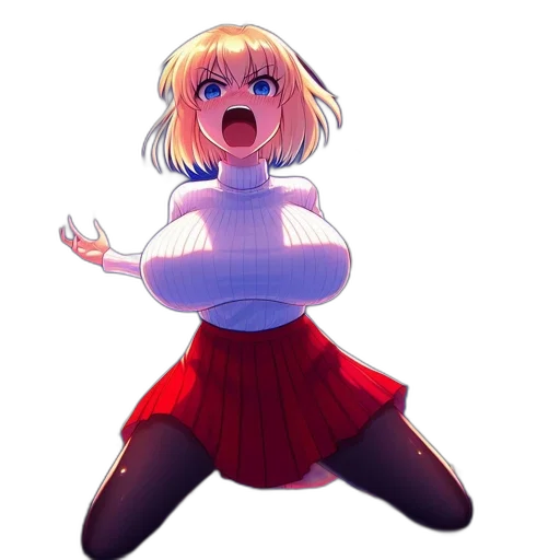 dress, robot, creature, jacket, anime, pixel art, concept art, 3d render transparent PNG cut-out