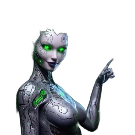 robot, creature, face, mask, concept art, 3d render, fantasy art, cyberpunk transparent PNG cut-out