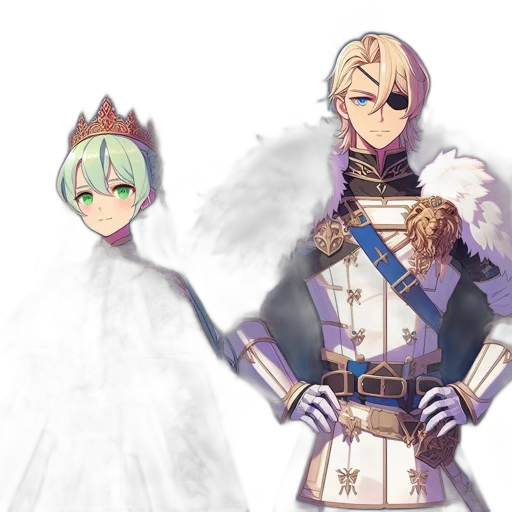 crown, sword, staff, weapon, concept art, fantasy art, anime, pixel art transparent PNG cut-out