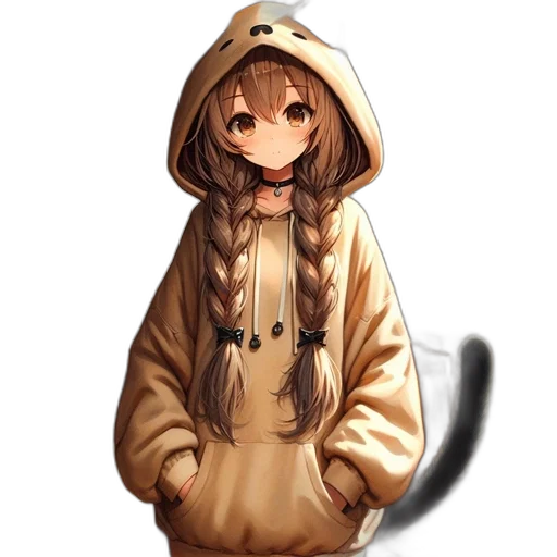 animal, jacket, staff, creature, pixel art, anime, fantasy art, concept art transparent PNG cut-out