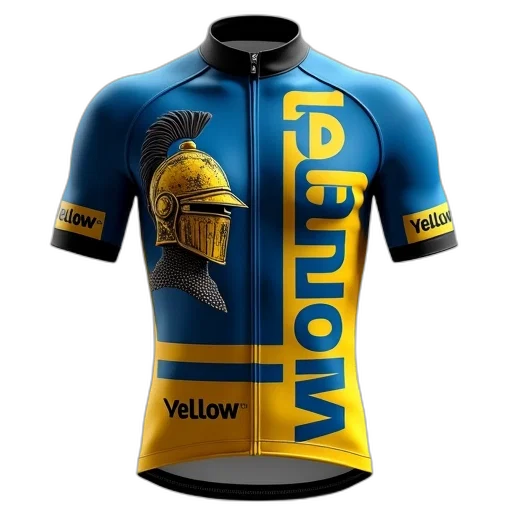 close-up, cycling, jersey, detailed, design, featuring, knight, helmet transparent PNG cut-out