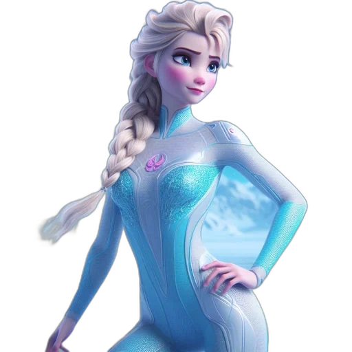 dress, concept art, 3d render, fantasy art, cartoon, underwater, blue, pastel transparent PNG cut-out