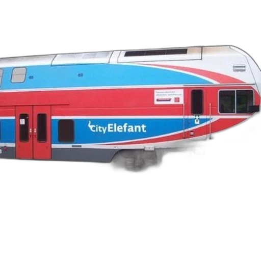 car, 3d render, concept art, photorealistic, cityelefant, train, red, blue transparent PNG cut-out
