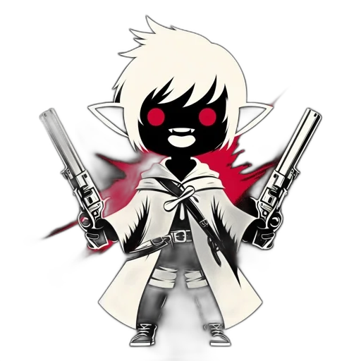 weapon, staff, pixel art, cartoon, concept art, anime, red, animated transparent PNG cut-out