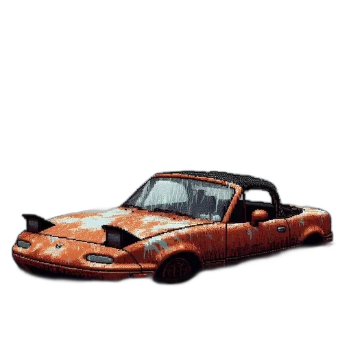 car, animal, weapon, dragon, 3d render, concept art, photorealistic, pixel art transparent PNG cut-out