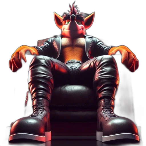 furniture, dragon, robot, animal, 3d render, concept art, anthropomorphic, fox transparent PNG cut-out