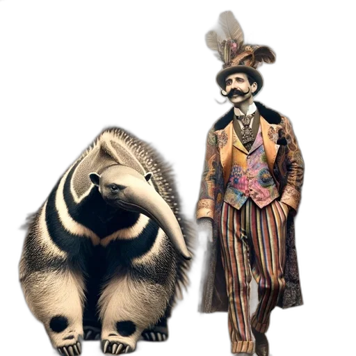 animal, staff, mask, creature, concept art, 3d render, fantasy art, cartoon transparent PNG cut-out
