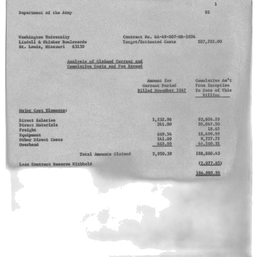 document, department, army, detailing, costs, project, washington, university transparent PNG cut-out