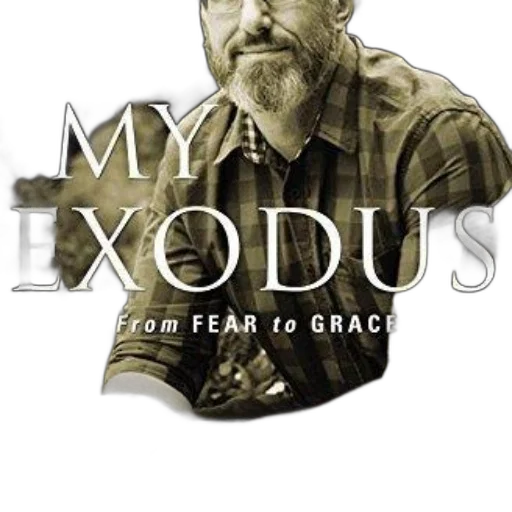 black, white, image, man, title, exodus, fear, grace transparent PNG cut-out