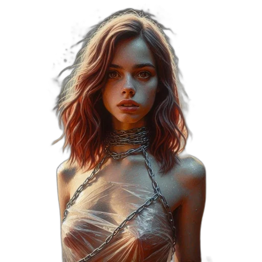 dress, hair, jewelry, face, fantasy art, photorealistic, concept art, oil painting transparent PNG cut-out