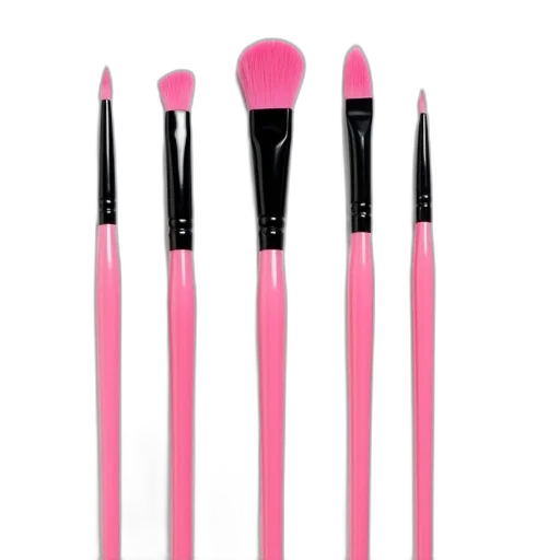 monochrome, pastel, neon, set, five, pink, silver, nail transparent PNG cut-out