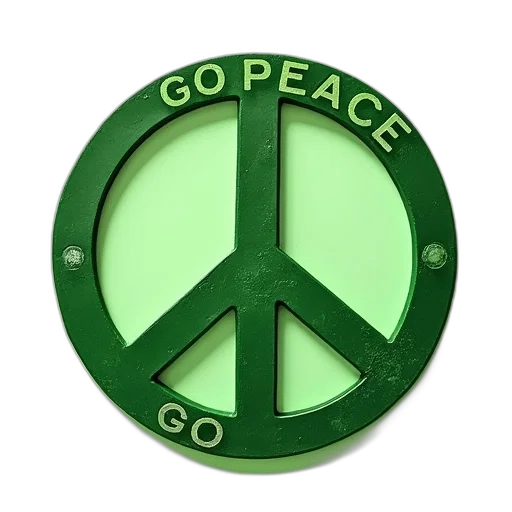 green, peace, sign, word transparent PNG cut-out