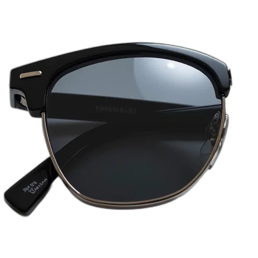 pair, black, sunglasses, reflective, lens, silver, frame, detail transparent PNG cut-out