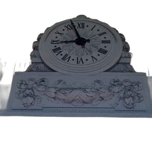 furniture, crown, jewelry, 3d render, photorealistic, concept art, white, clock transparent PNG cut-out