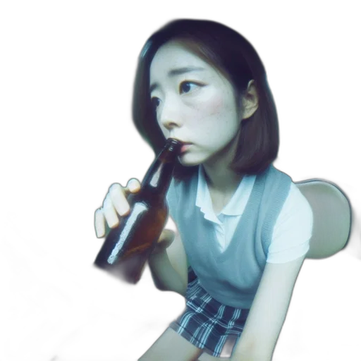 bottle, robot, food, creature, photorealistic, 3d render, vaporwave, concept art transparent PNG cut-out