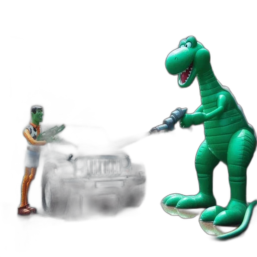 car, dragon, 3d render, concept art, photorealistic, underwater, fire, anthropomorphic transparent PNG cut-out