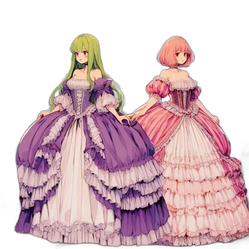 dress, concept art, 3d render, pixel art, fantasy art, green, pastel, monochrome transparent PNG cut-out
