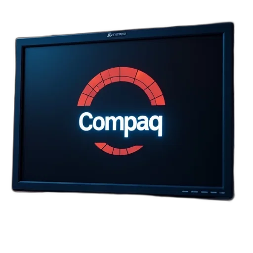computer, monitor, logo, compaq transparent PNG cut-out