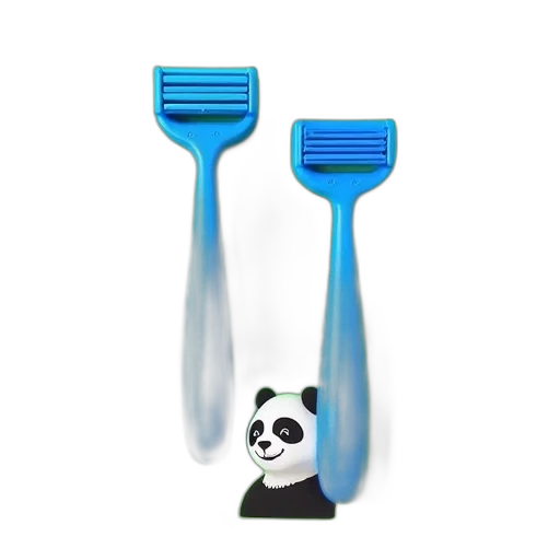 mask, staff, hair, 3d render, vaporwave, pair, blue, plastic transparent PNG cut-out