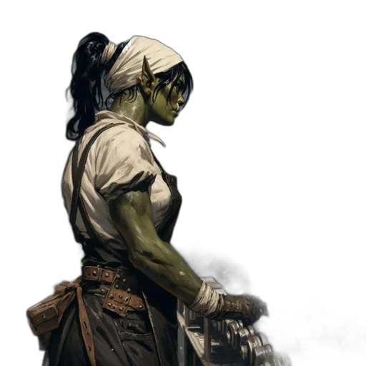 mask, face, staff, weapon, concept art, fantasy art, comic book art, photorealistic transparent PNG cut-out