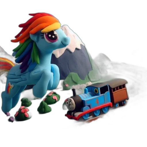 dragon, concept art, fantasy art, 3d render, pixel art, imaginative, scene, rainbow-tailed transparent PNG cut-out