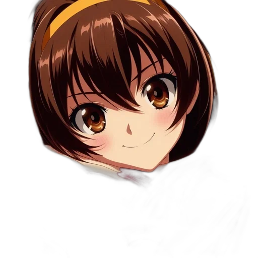face, hair, hat, crown, anime, photorealistic, pixel art, cartoon transparent PNG cut-out