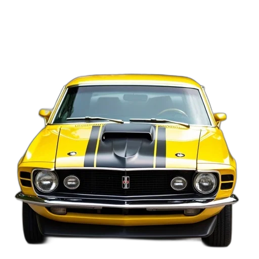 car, animal, photorealistic, 3d render, concept art, golden, yellow, classic transparent PNG cut-out