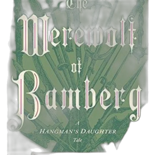 cover, werewolf, bamberg, features, green, background, intricate, sword transparent PNG cut-out