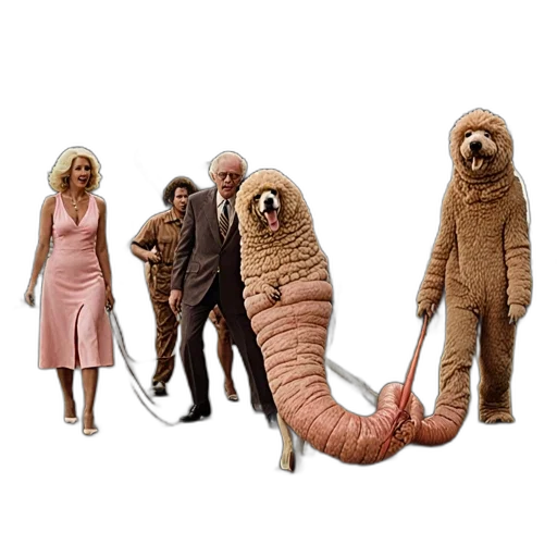 creature, animal, staff, concept art, 3d render, outer space, group, people transparent PNG cut-out