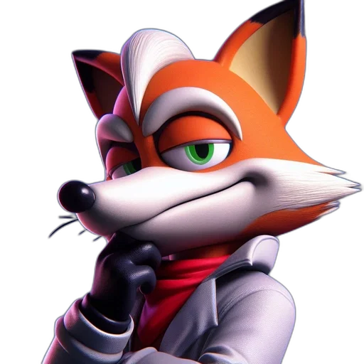 staff, animal, jacket, face, 3d render, concept art, cartoon, pixel art transparent PNG cut-out