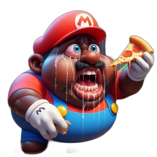 food, creature, animal, face, 3d render, concept art, photorealistic, pixel art transparent PNG cut-out