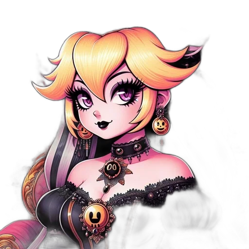 fantasy art, pixel art, concept art, anime, dark, monochrome, golden, neon transparent PNG cut-out